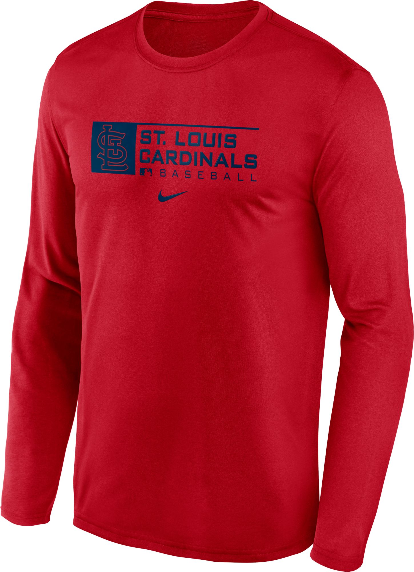 Nike Men's St. Louis Cardinals Navy Logo Franchise Polo T-Shirt