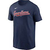 Nike Men's Cleveland Guardians Navy Wordmark T-Shirt
