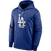 Nike Men's Los Angeles Dodgers Blue Logo Therma-FIT Hoodie