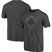 Fanatics Men's Miami Marlins Charcoal Pinstripe T-Shirt