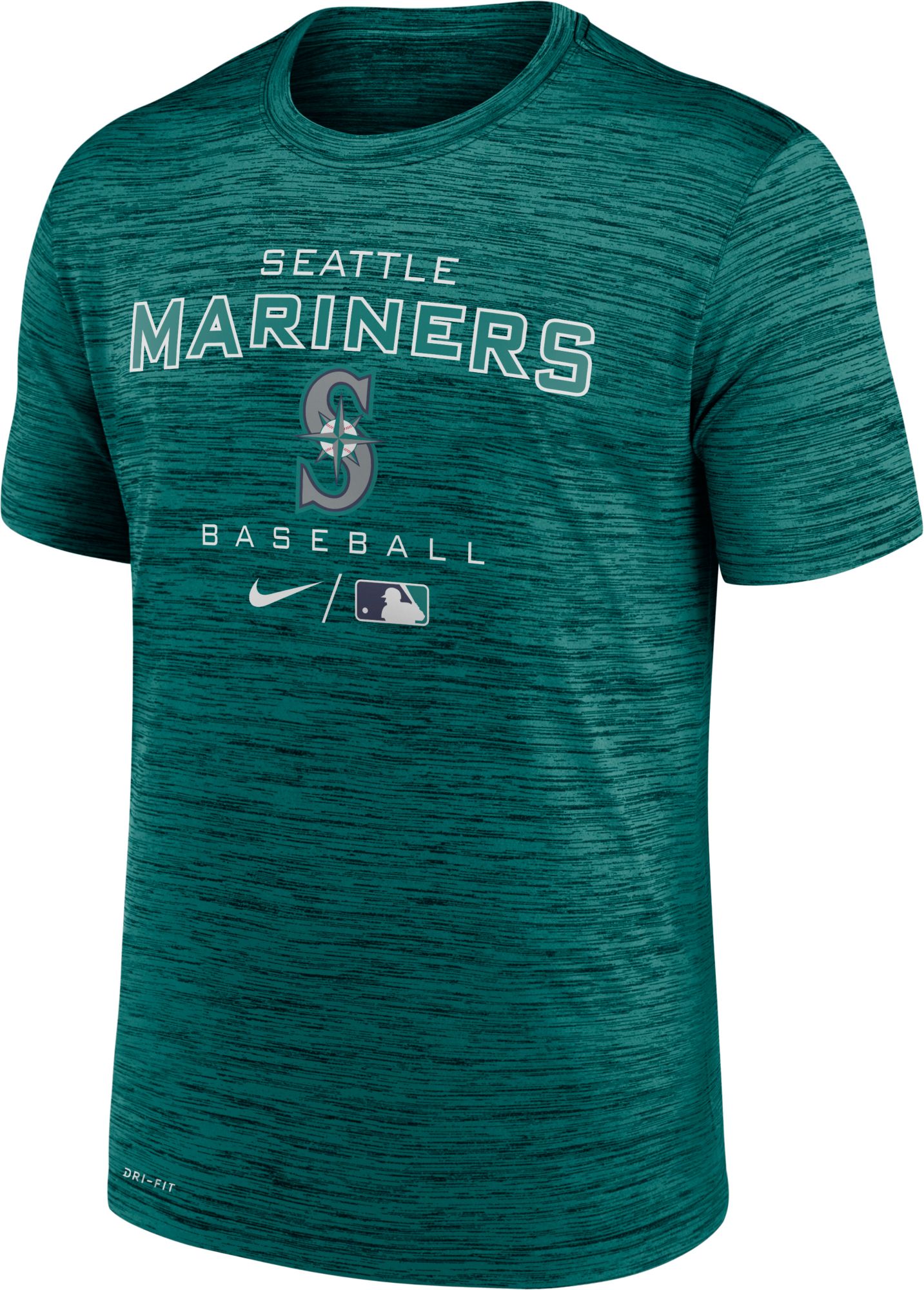 Men's Nike Black Seattle Mariners Camo Logo T-Shirt Size: Small
