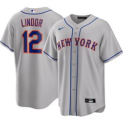 Francisco Lindor Men's Nike White New York Mets Home Replica Custom Jersey Size: Small