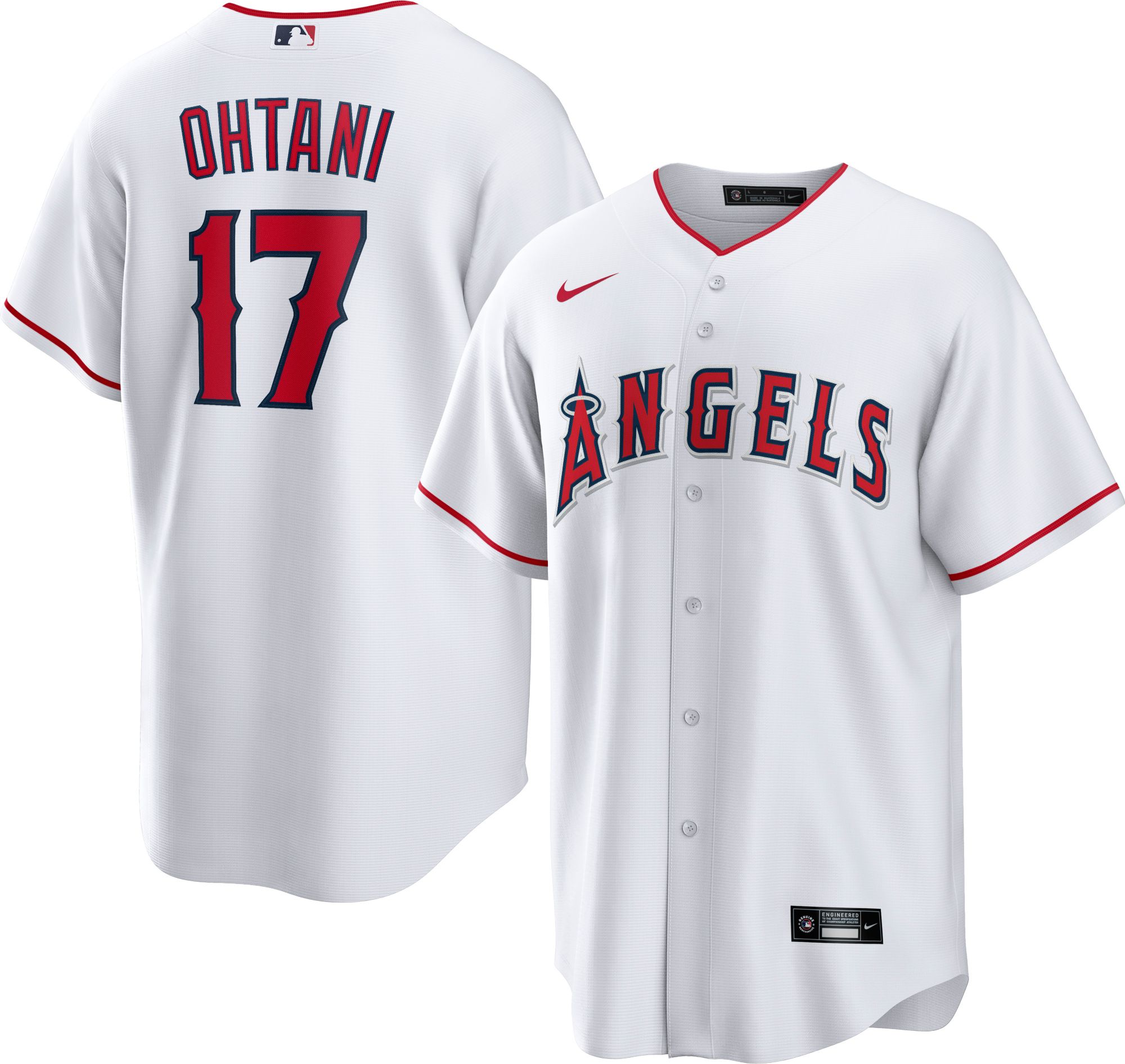 2022 Mike Trout Game Used White Jersey - 44th Career Home Run vs