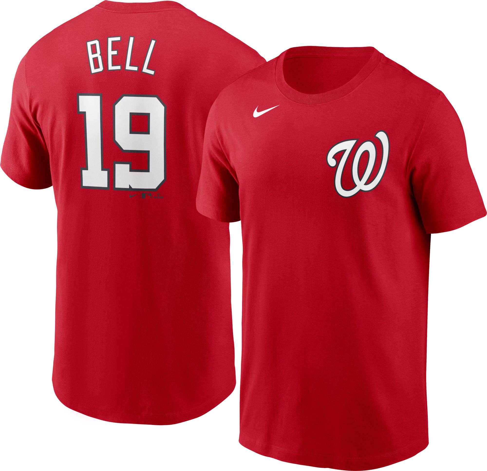 Nike / Men's Washington Nationals Josh Bell #19 Red T-Shirt
