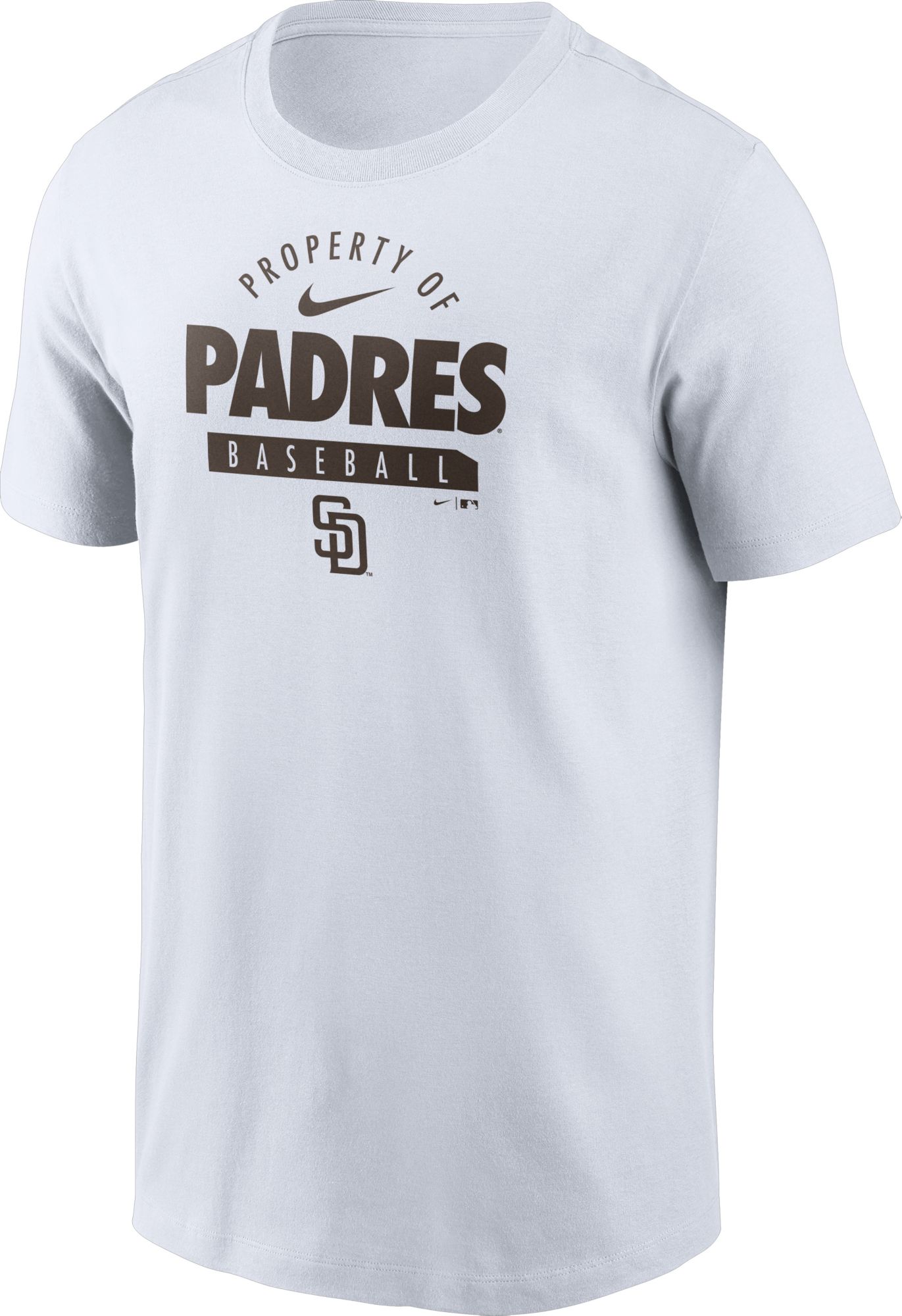 Men's San Diego Padres White Property Logo T-Shirt