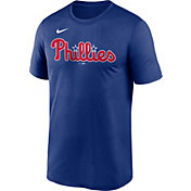 Nike Men's Philadelphia Phillies Blue Wordmark Legend T-Shirt