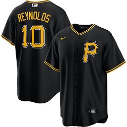 Nike Men's Replica Pittsburgh Pirates Bryan Reynolds #10 Cool Base Black Jersey