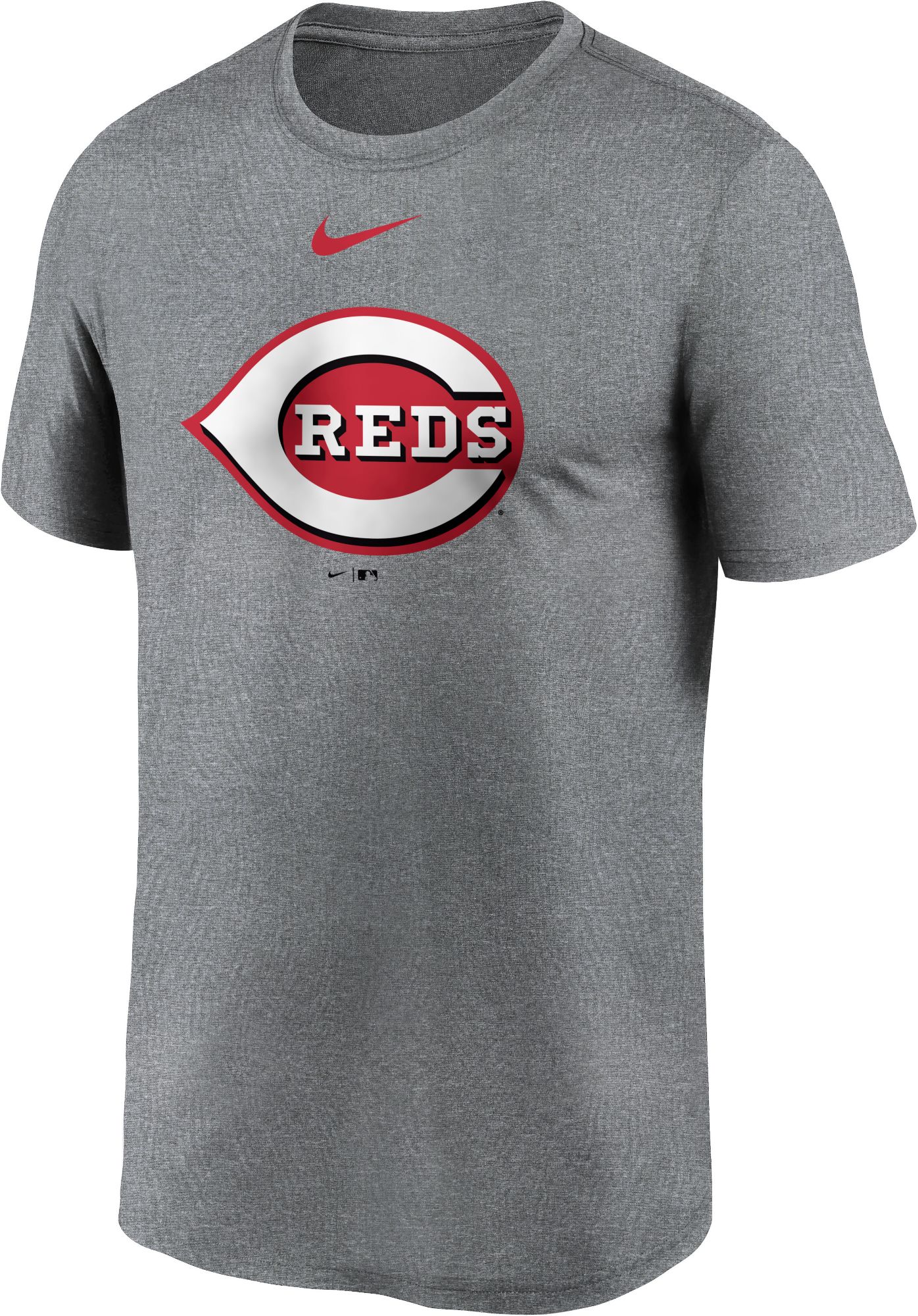 Men's Cincinnati Reds Grey Logo Legend T-Shirt