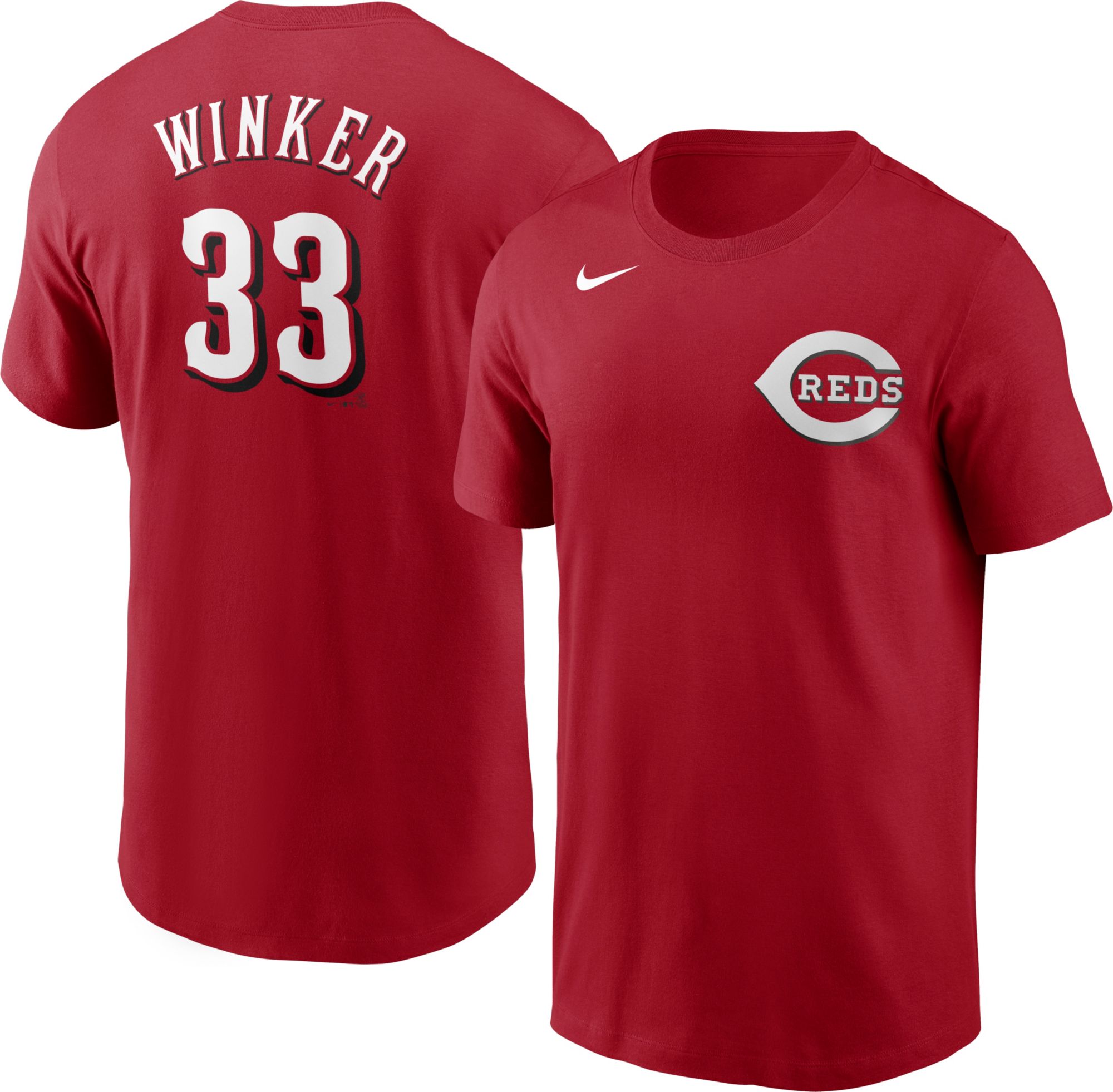 Nike / Men's Cincinnati Reds Jesse Winker #33 Red T-Shirt