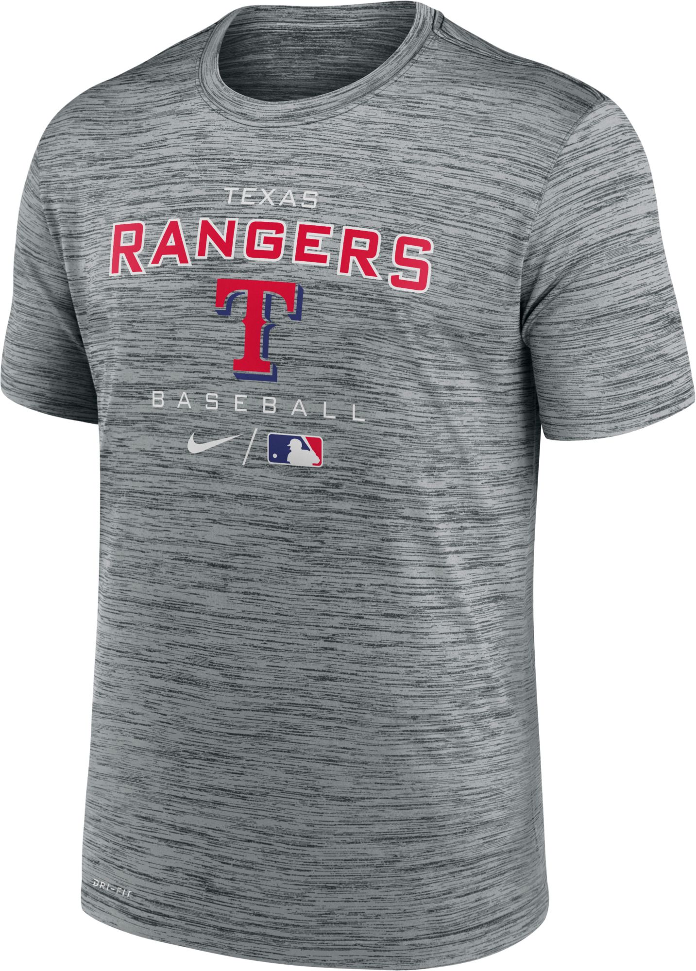 Nike / Men's Texas Rangers Gray Legend Velocity T-Shirt