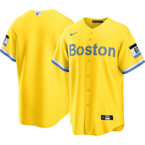 Nike Men's Boston Red Sox Gold City Connect Replica Baseball