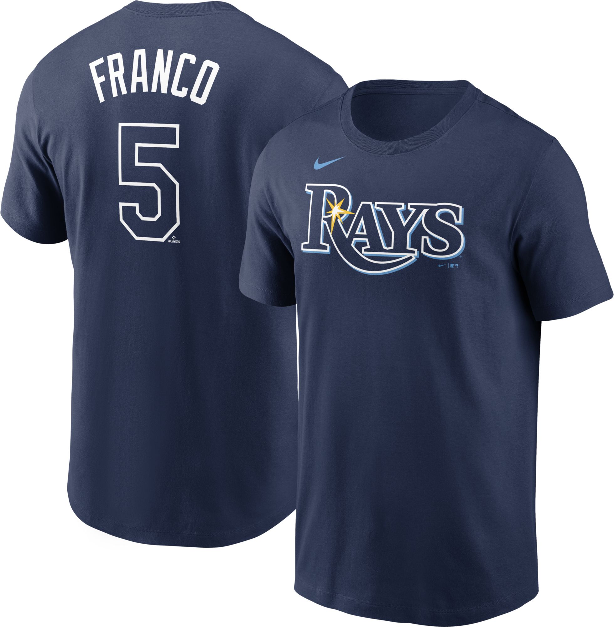 Nike / Men's Tampa Bay Rays Wander Franco #5 Navy T-Shirt