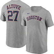 Nike Youth Houston Astros Jose Altuve #27 Grey T-Shirt