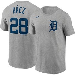Javier Baez Men's Detroit Tigers Alternate Jersey - Navy Authentic
