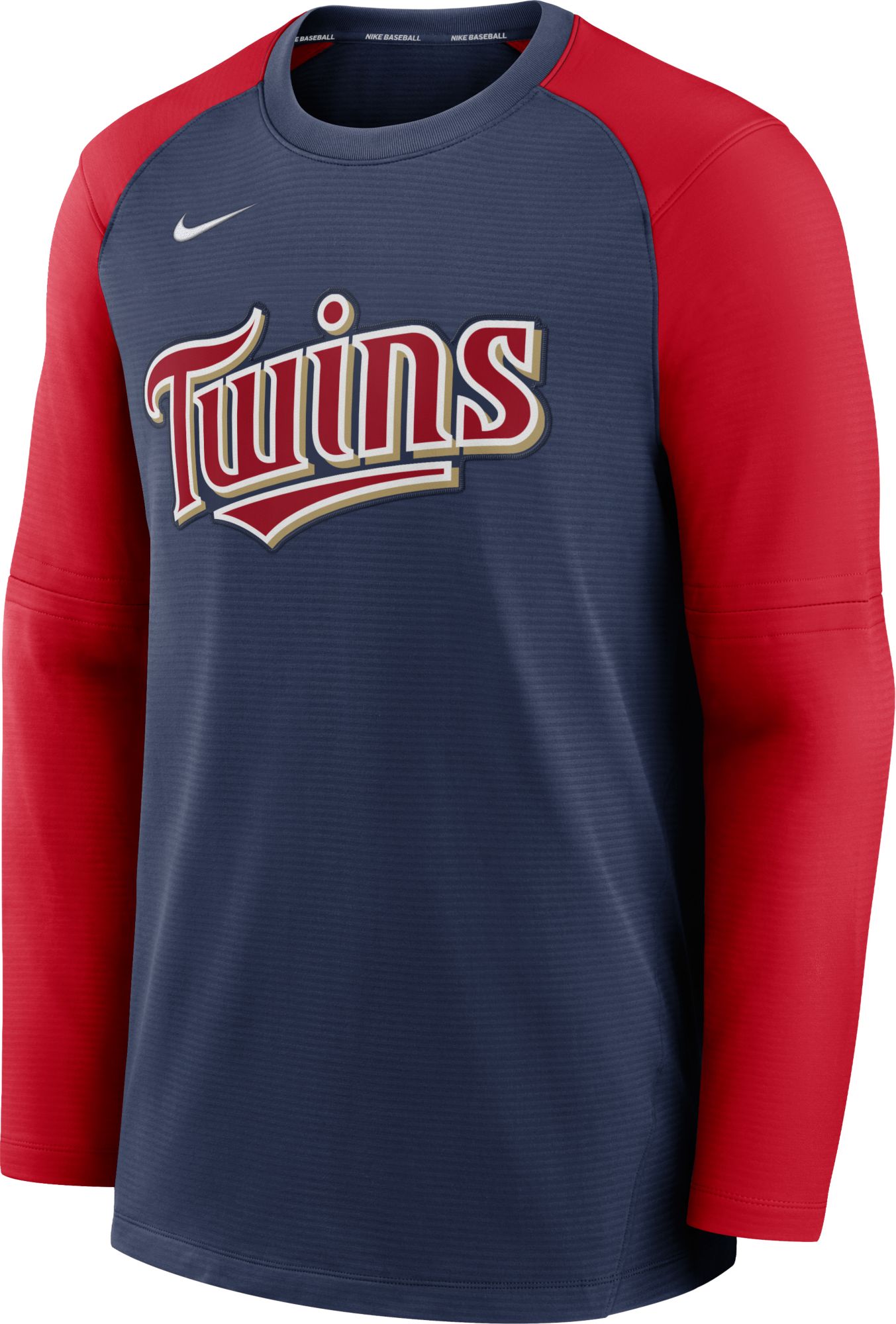 Nike / Men's Minnesota Twins Navy Authentic Collection Pre-Game Long Sleeve  T-Shirt