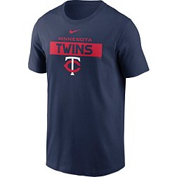 Nike Men's Minnesota Twins Navy Cotton T-Shirt