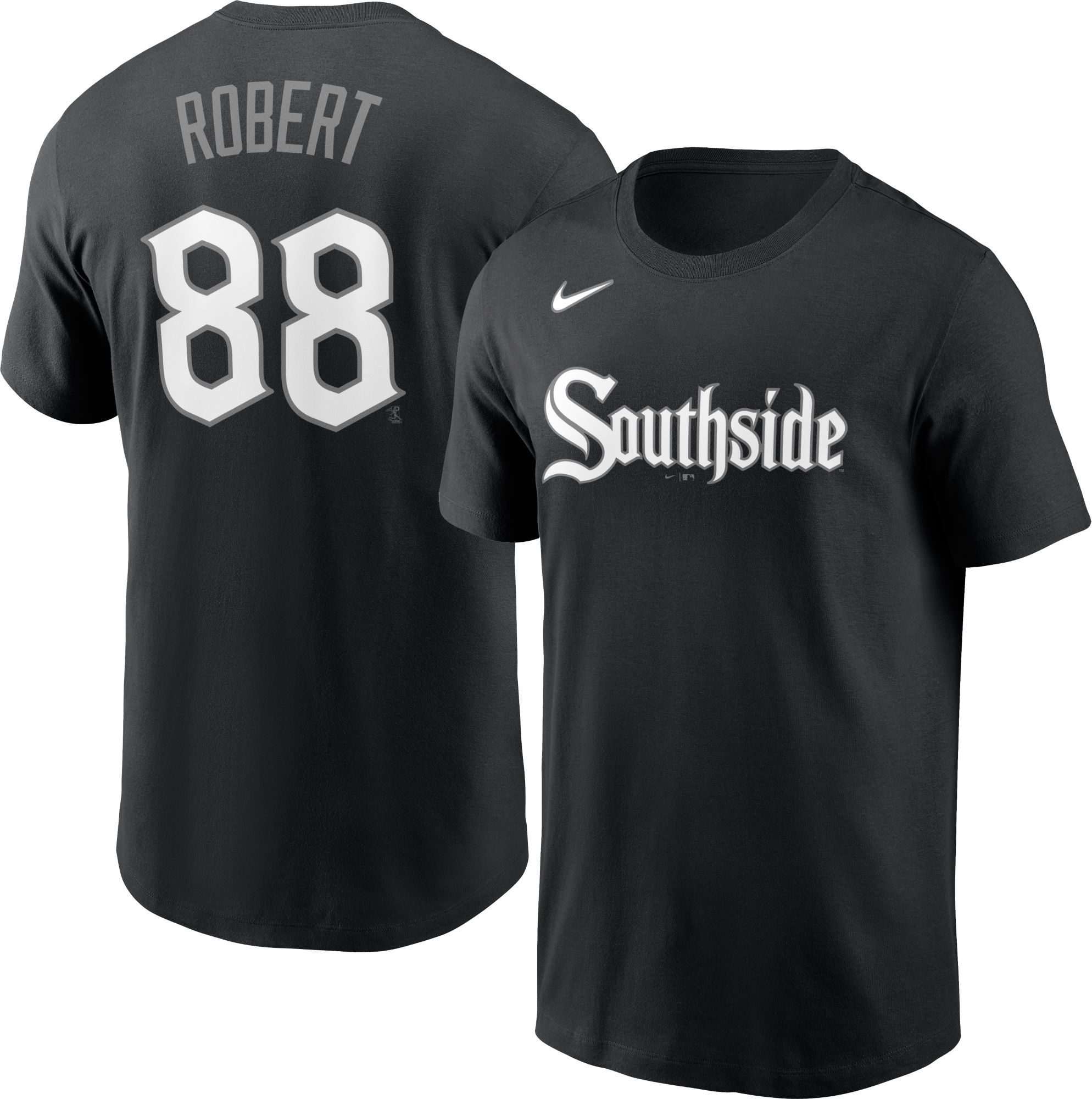 Nike Men's Chicago White Sox Luis Robert #88 Black City Connect T-Shirt