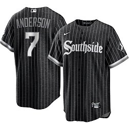 Nike Men's Chicago White Sox Tim Anderson #7 Black 2021 City Connect Cool Base Jersey