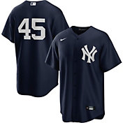 Nike Men's New York Yankees Gerrit Cole #45 Navy Cool Base Jersey