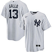 Nike Men's Replica New York Yankees Joey Gallo #13 White Cool Base Jersey