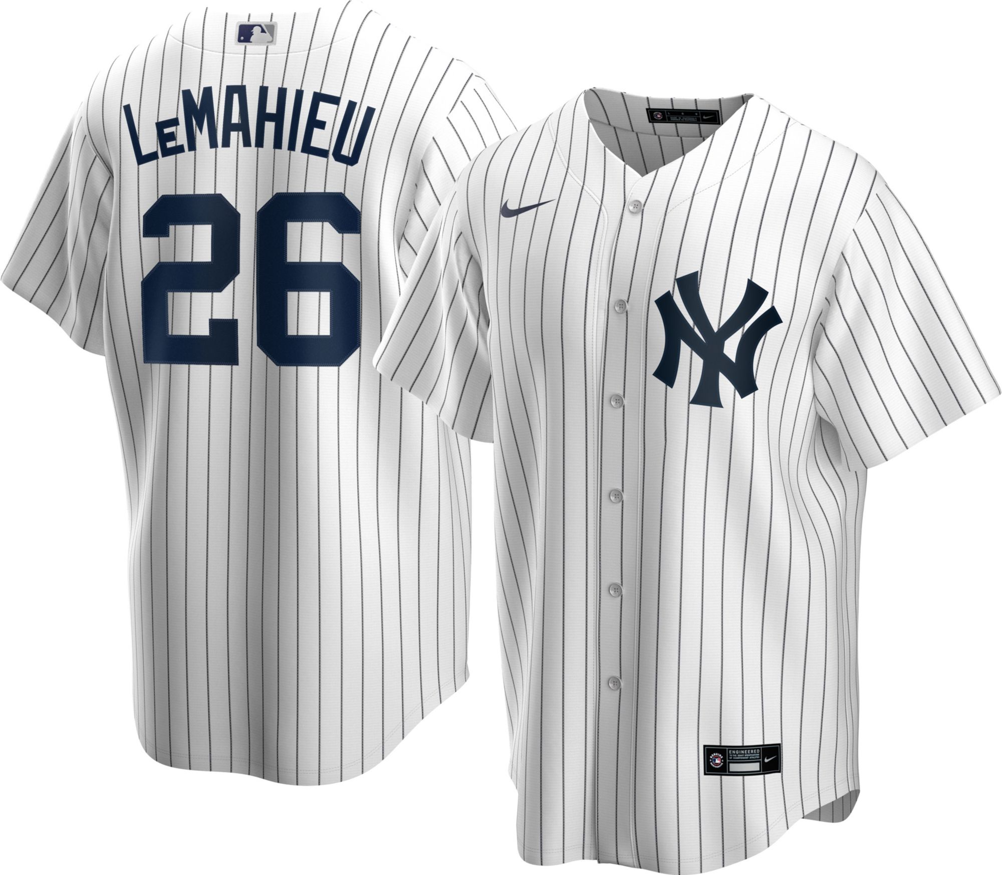 New York Yankees Jersey - Home Grey Jersey with Felt Lettering By CCN -  Mens XL