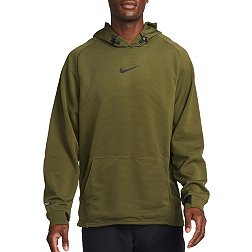 Nike Pro Men's Dri-Fit Fleece Fitness Pullover Hoodie, Small, Faded Spruce