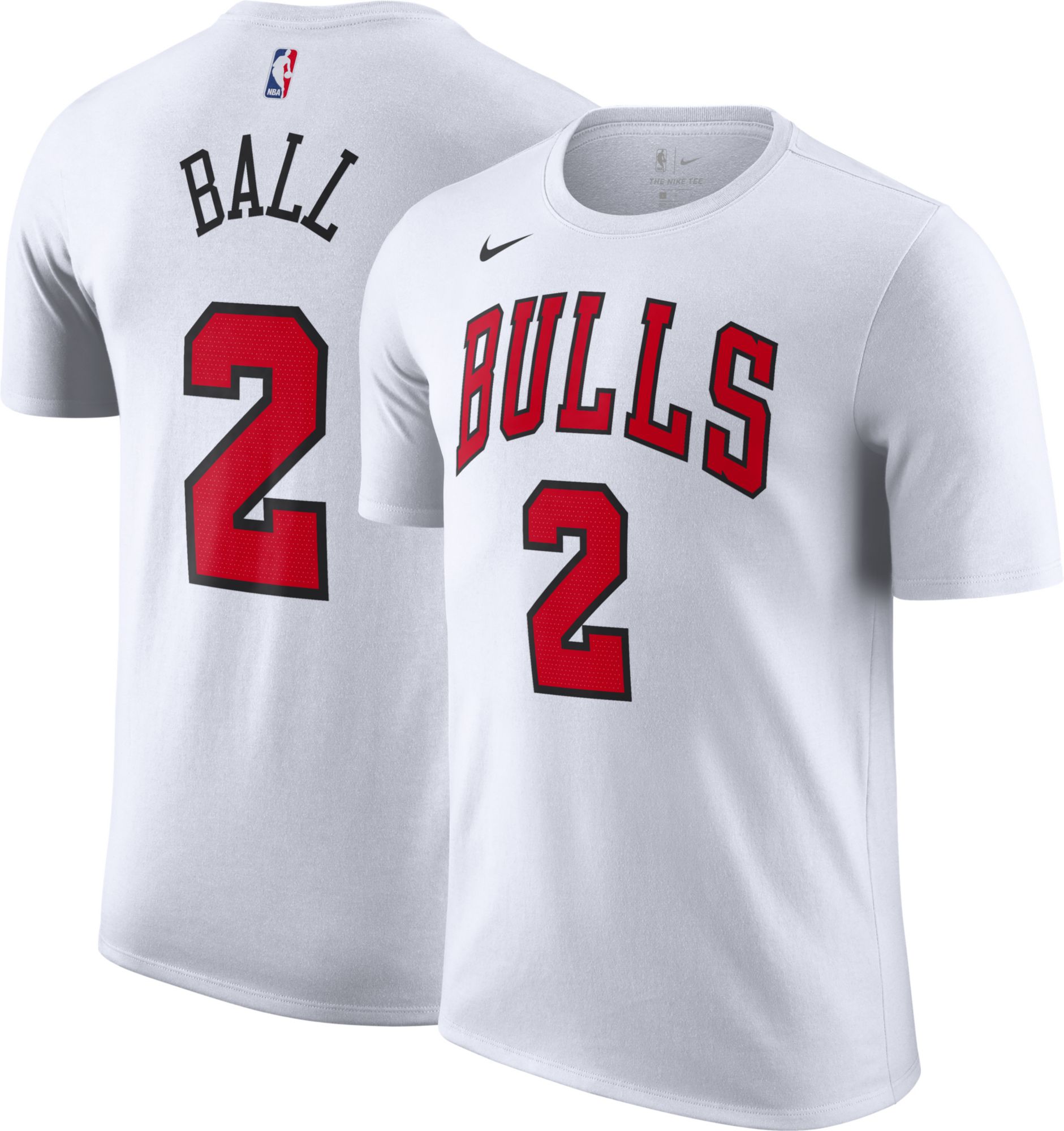 Men's Chicago Bulls Lonzo Ball #2 Nike Black Swingman Jersey