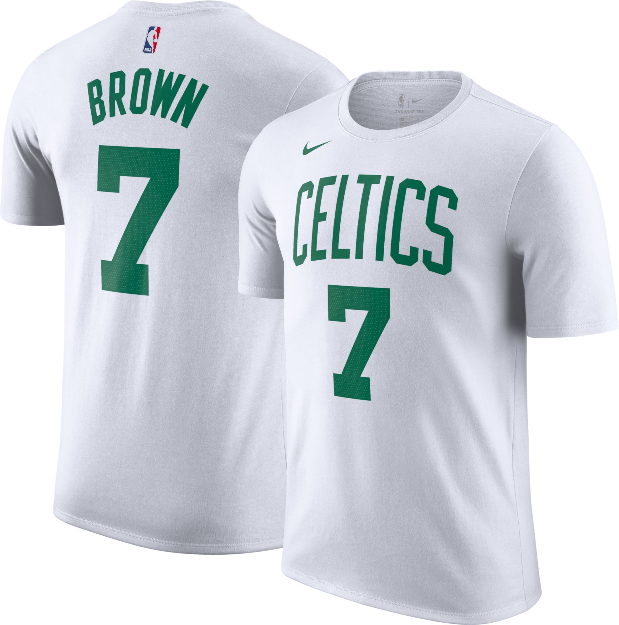 Nike Men's Boston Celtics Jayson Tatum #0 White Dri-Fit Swingman Jersey, Small