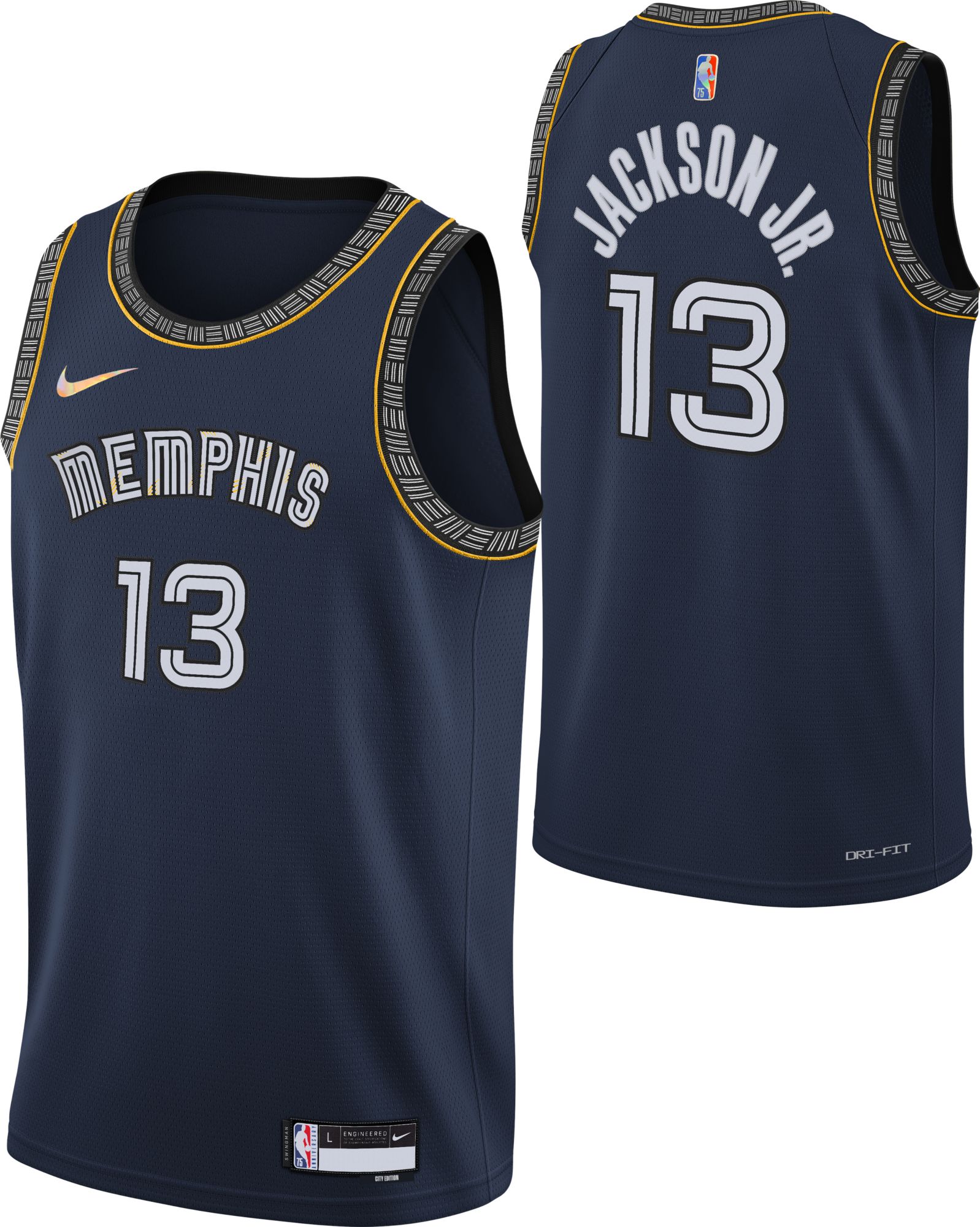 Nike / Men's 2021-22 City Edition Memphis Grizzlies Jaren Jr. #13 Swingman Jersey