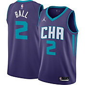 Jordan Men's Charlotte Hornets Lamelo Ball #2 Purple Dri-FIT Statement Edition Jersey
