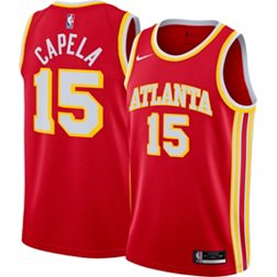 Nike Men's Atlanta Hawks Clint Capela #15 Red Dri-FIT Icon Edition Jersey