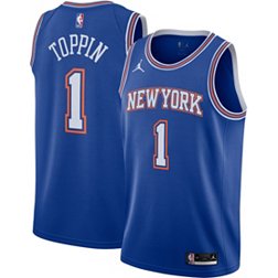 Nike Men's New York Knicks Obi Toppin Royal Blue Icon Jersey