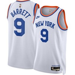 Nike Men's New York Knicks Rj Barrett #9 White Dri-FIT Year Zero Swingman Jersey