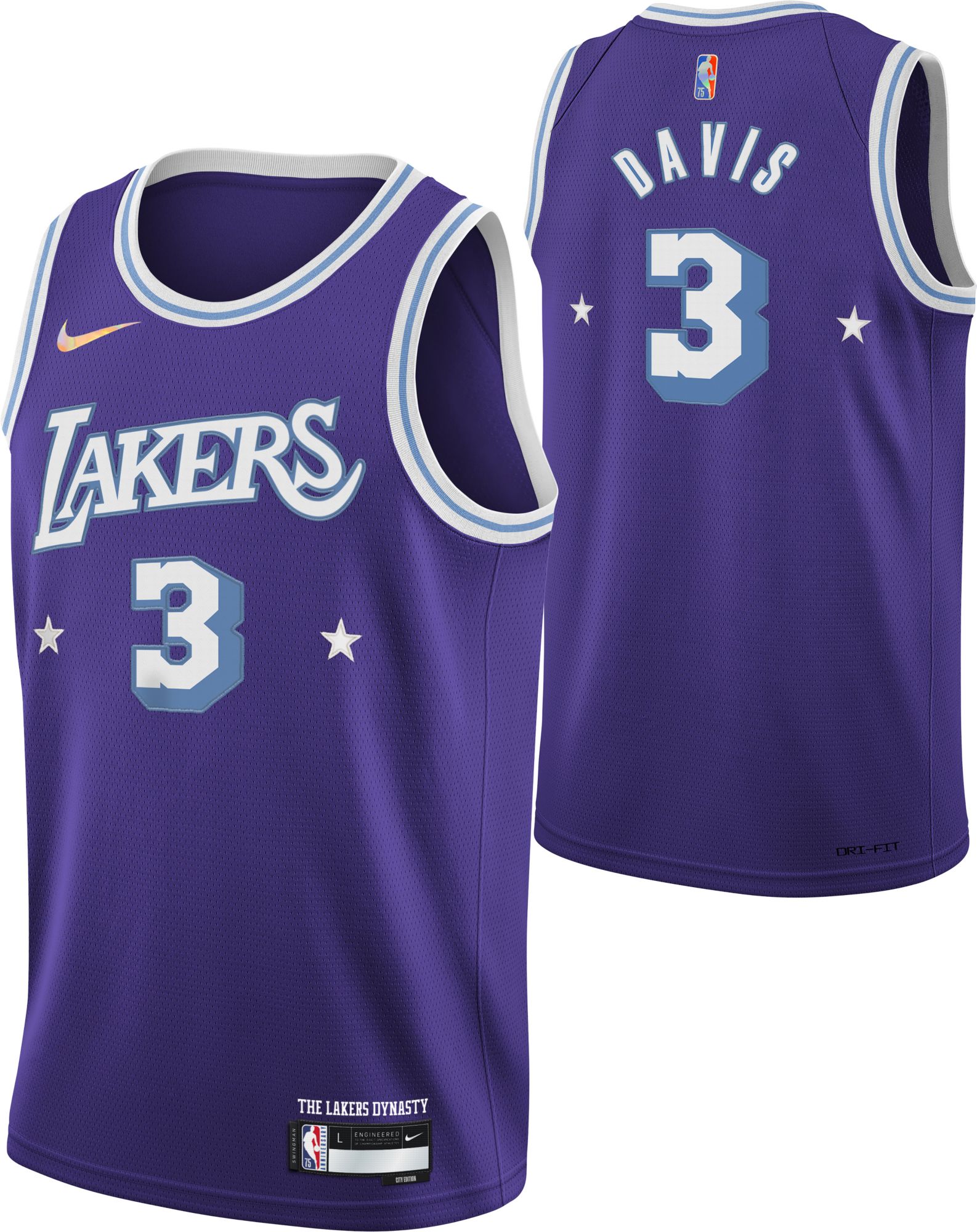 2021-23 LA Lakers James #6 Nike Swingman Home Jersey (M)