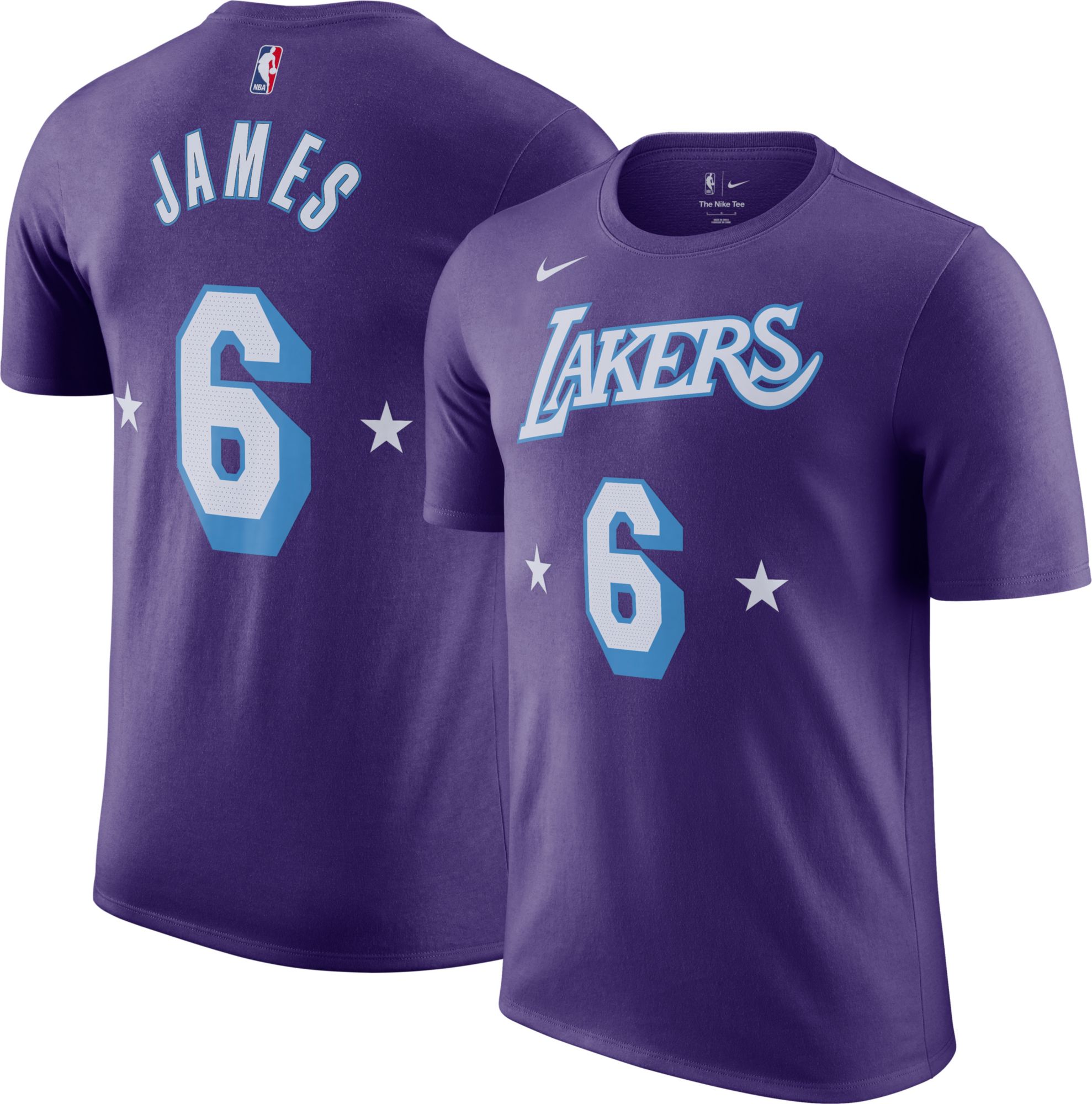 Men's Los Angeles Lakers LeBron James Nike White 2021/22 #6