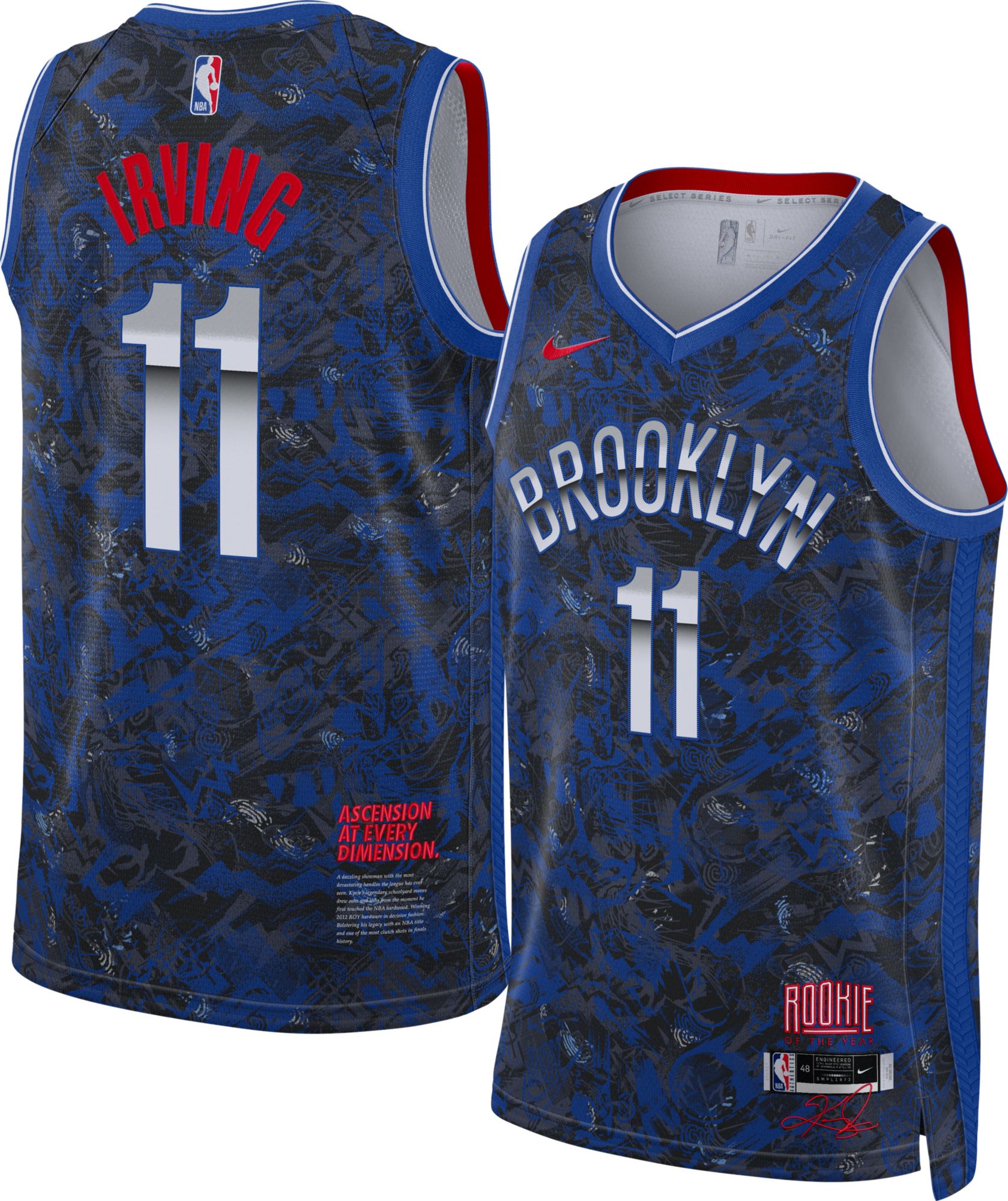Kyrie Irving Brooklyn Nets Fanatics Authentic Player-Issued #11 Gray Jersey  from the 2019-20 NBA Season