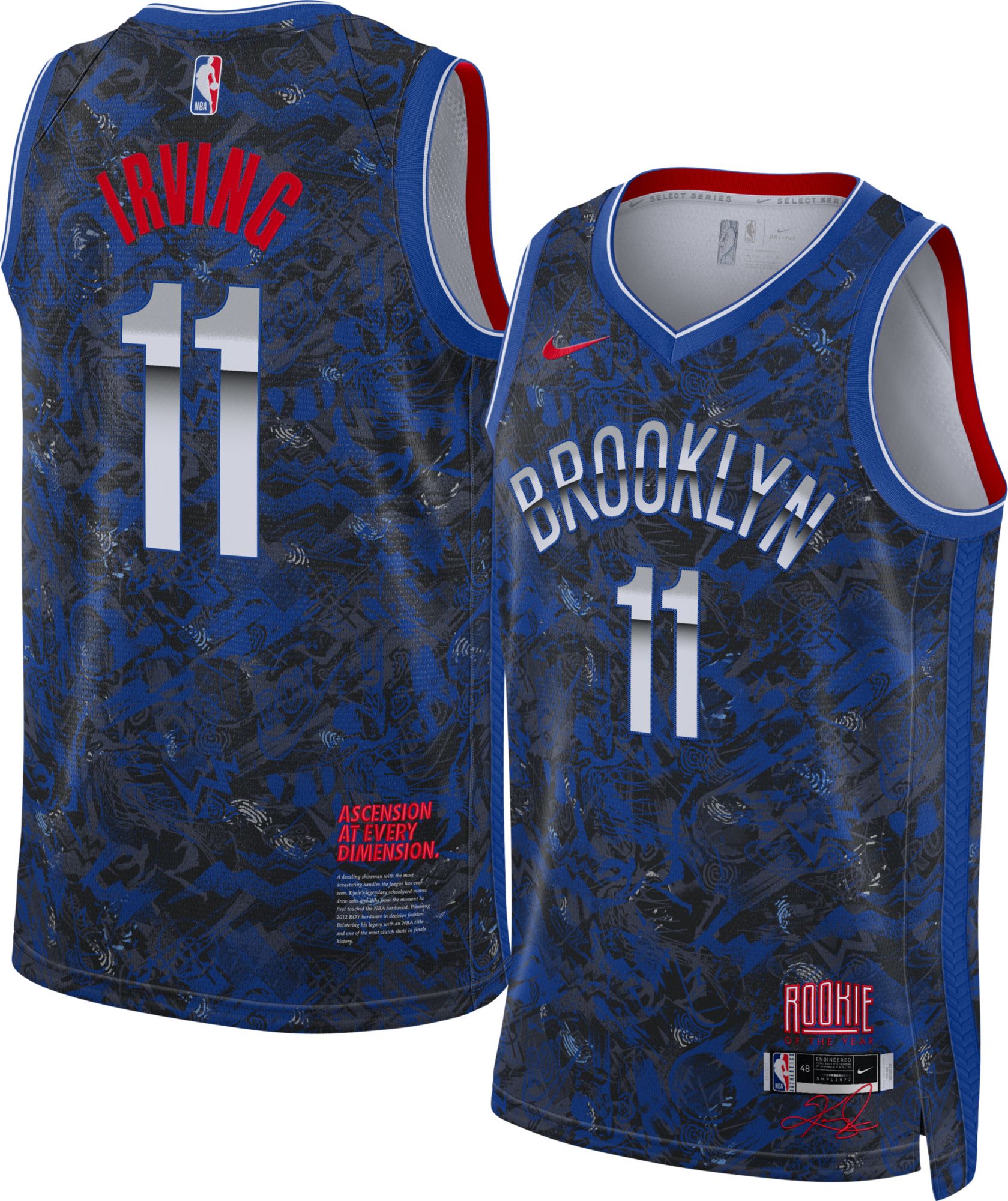 KYRIE IRVING SIGNED NETS ROOKIE OF THE YEAR SELECT SERIES