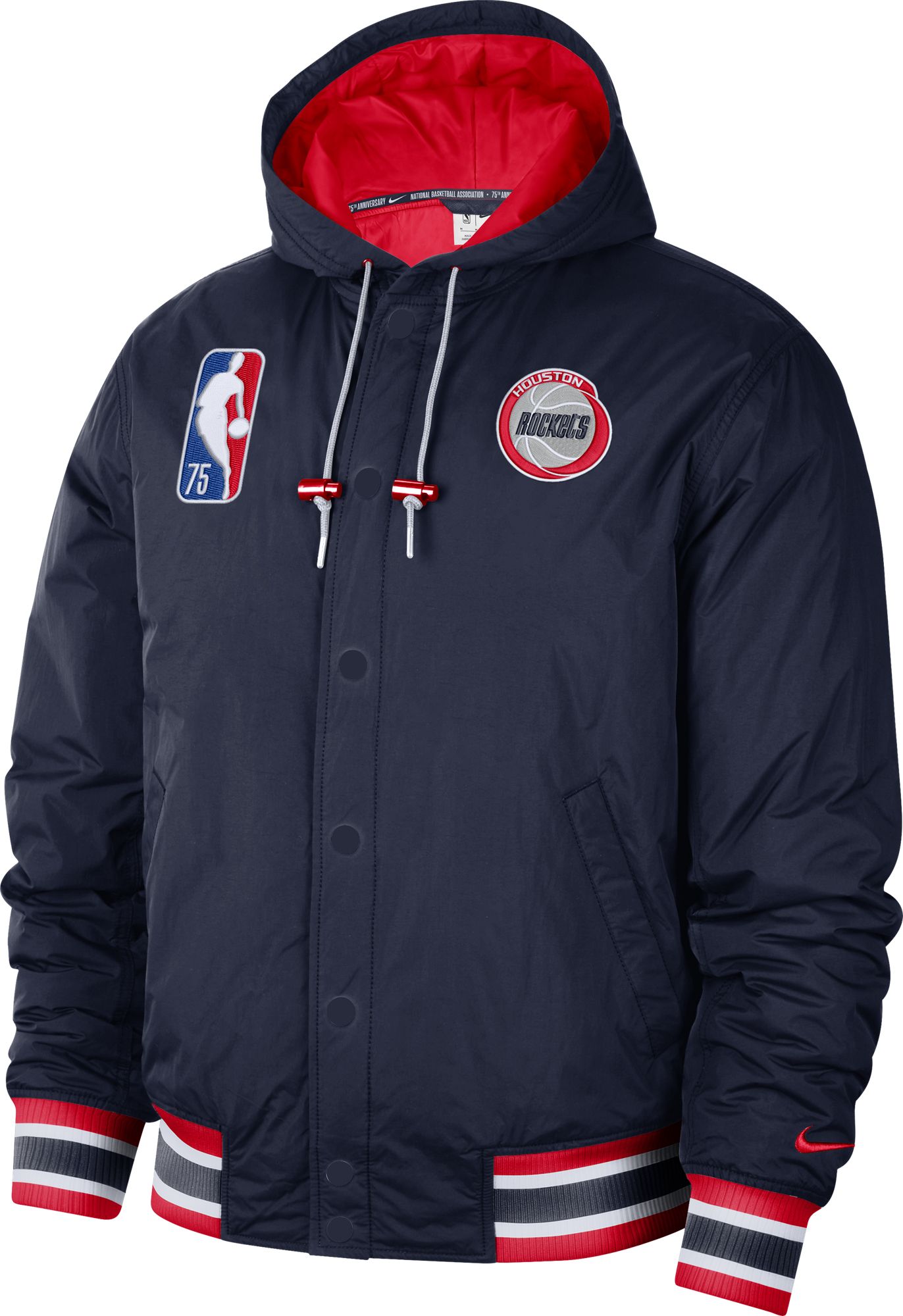 Nike Men s 2021 22 City Edition Houston Rockets Blue Full Zip Jacket