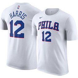 Nike Men's Philadelphia 76ers Tobias Harris #12 White Icon T-Shirt