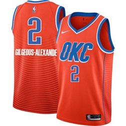 Nike Men's Oklahoma City Thunder Shai Gilgeous-Alexander #2 Orange Dri-FIT Swingman Jersey