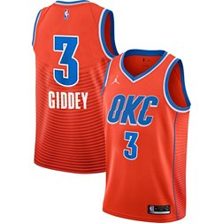 Jordan Men's Oklahoma City Thunder Josh Giddey #3 Orange Dri-FIT Swingman Jersey