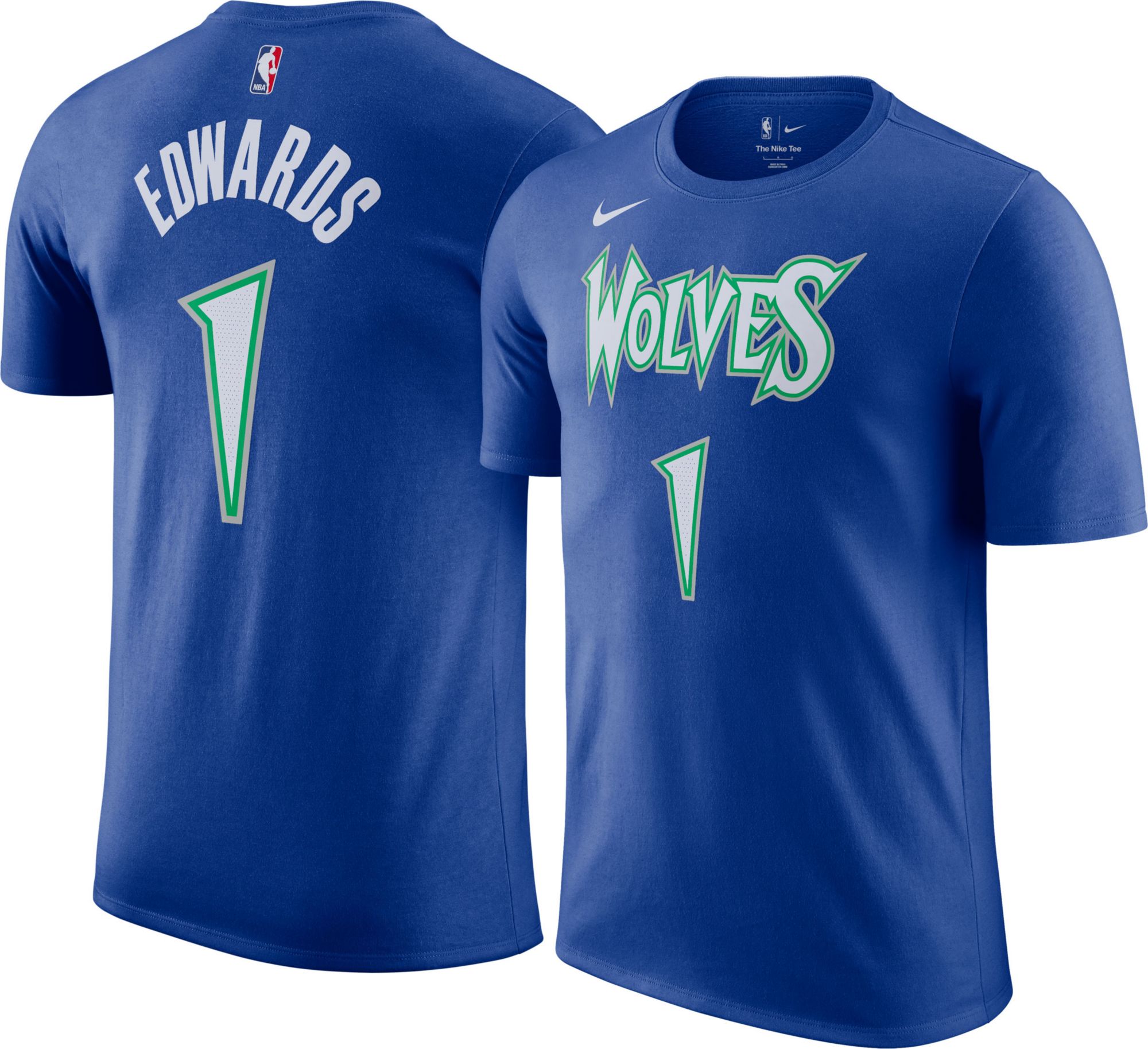 Pro Standard Minnesota Timberwolves T-Shirt - Blue Large, Men's
