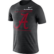 Nike Men's Alabama Crimson Tide Dri-FIT Velocity Football Sideline Black T-Shirt