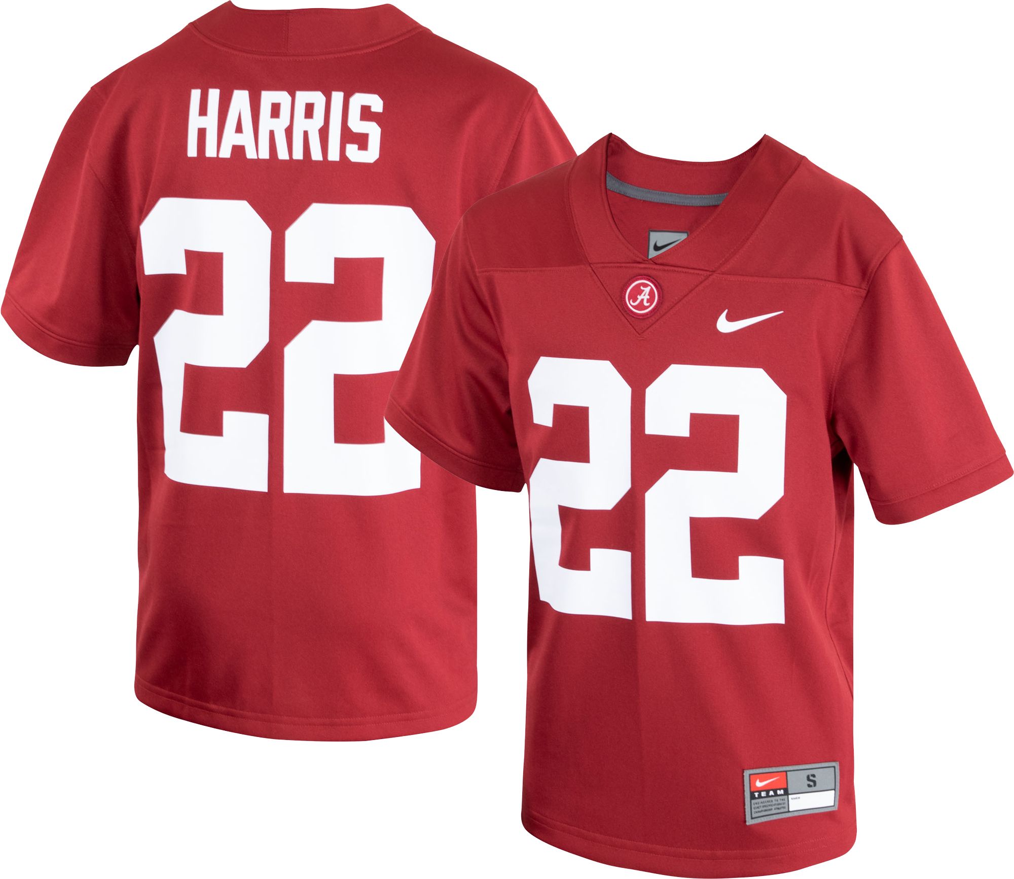 Nike Men's Alabama Crimson Tide Najee Harris #22 Crimson Dri-FIT Game Football Jersey