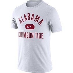 Nike Men's Alabama Crimson Tide Basketball Team Arch White T-Shirt