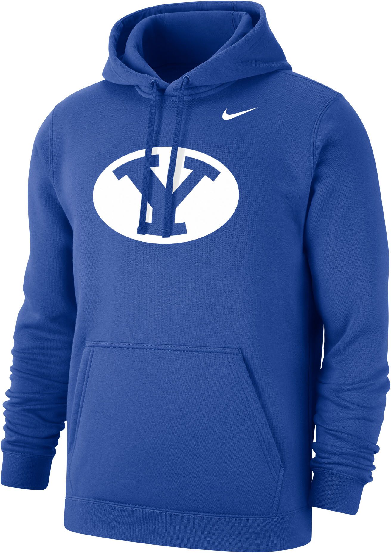 Nike Men's BYU Cougars Blue Club Fleece Pullover Hoodie