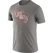 Nike Men's Clemson Tigers Grey Retro Logo T-Shirt