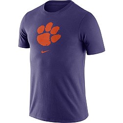 Nike Men's Clemson Tigers Purple Essential Logo T-Shirt