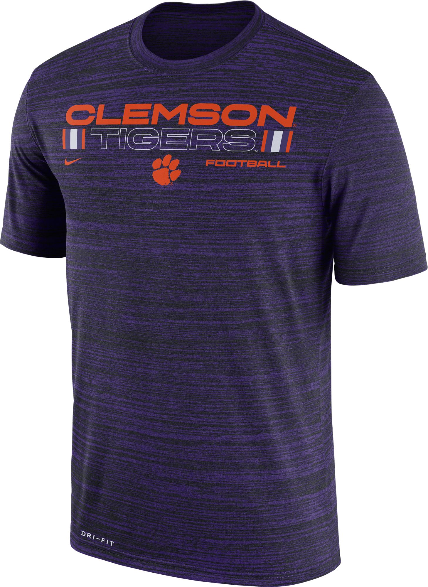 Men's Nike #8 White Clemson Tigers Game Jersey