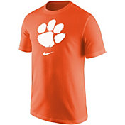 Nike Men's Clemson Tigers Orange Core Cotton Logo T-Shirt